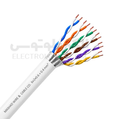 کابل مخابراتی شش زوج 0.6 هوایی فویلدار سیم و کابل مشهد